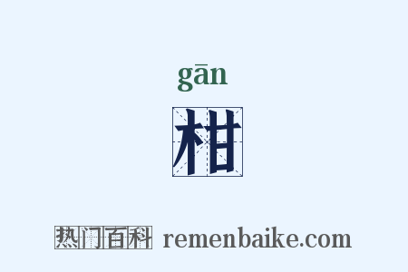 柑是什么意思的图片